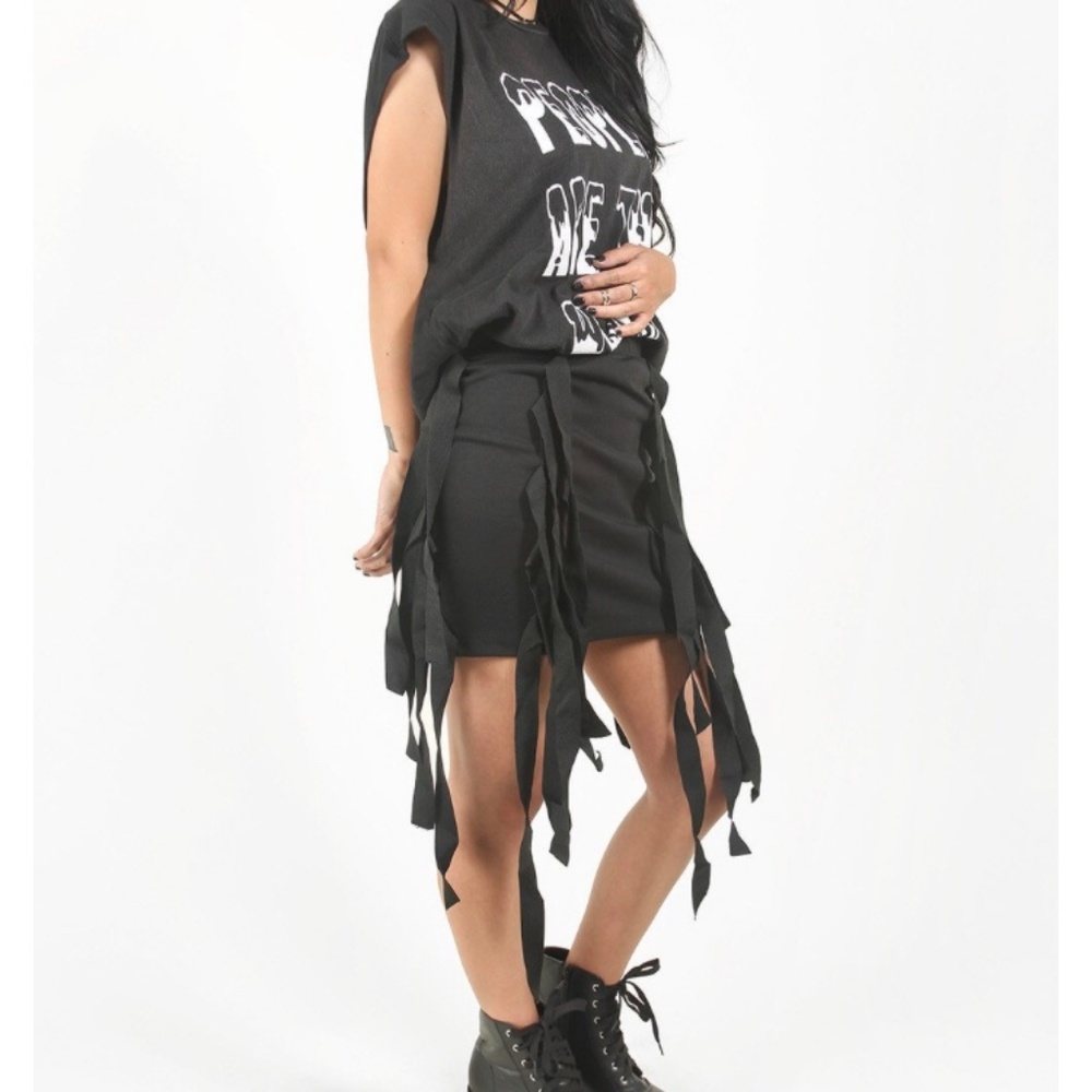 * Punk * Straps of Mercy * Black Widow Skirt * NEW